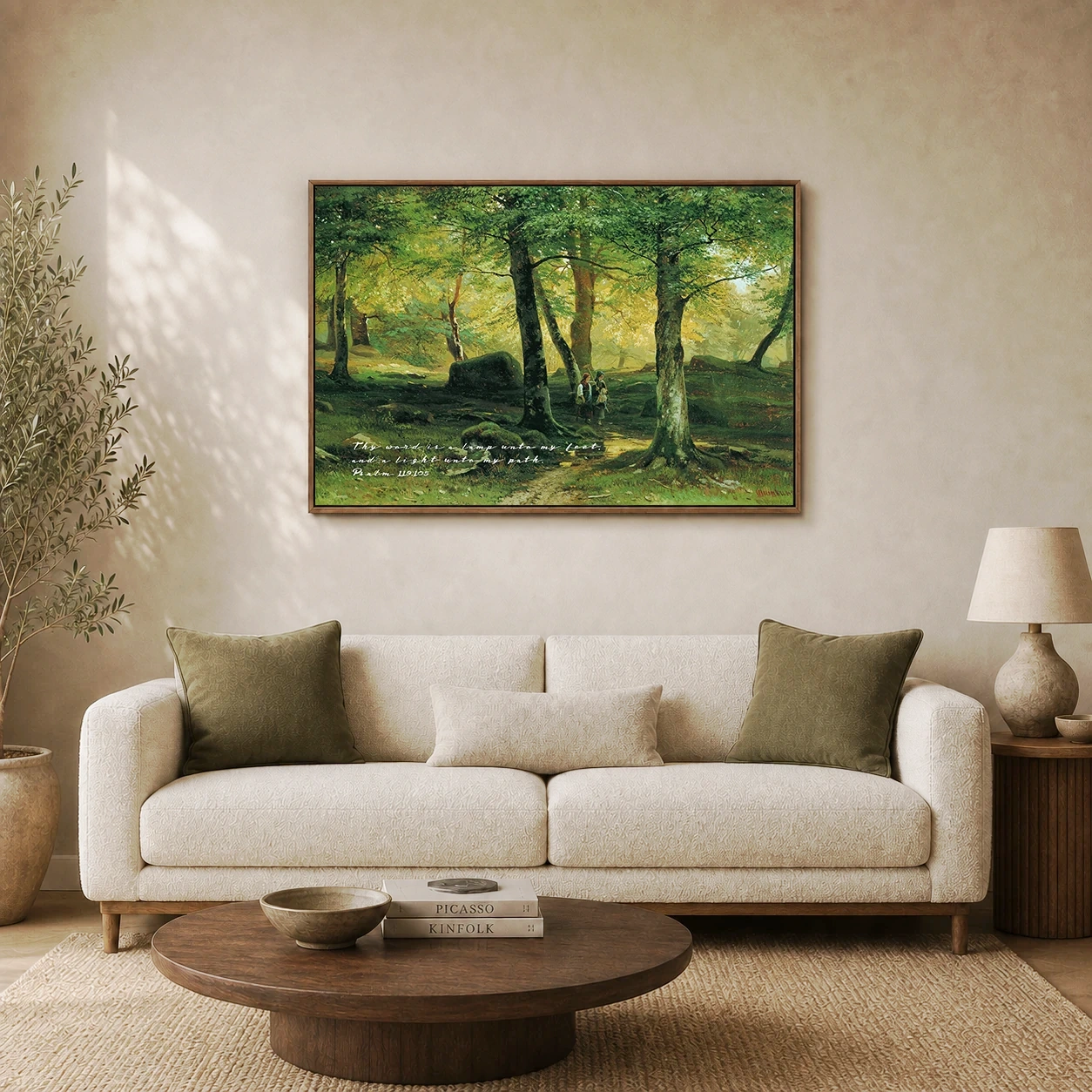 Sunlight Along the Forest Path