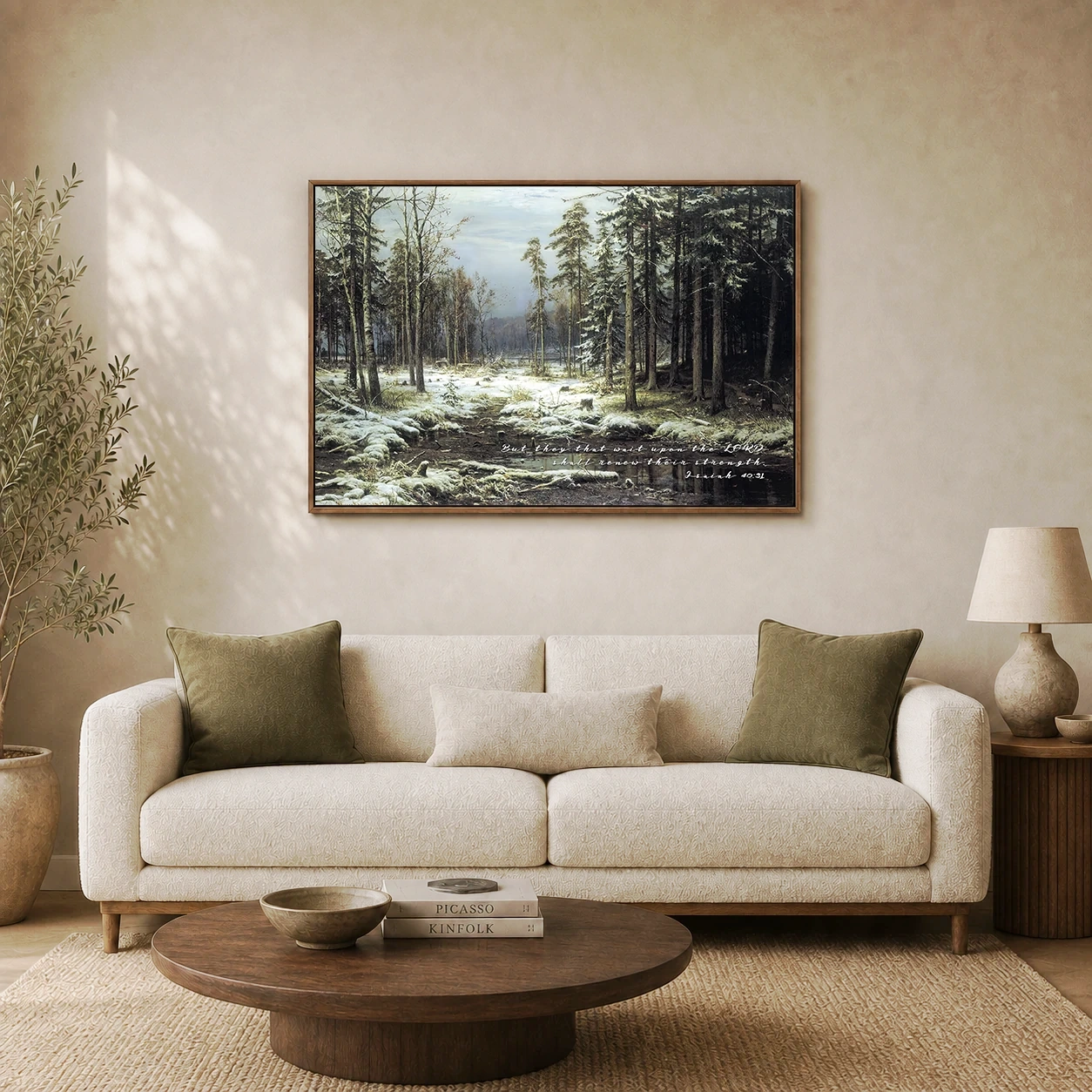 Winter Stillness by the Forest