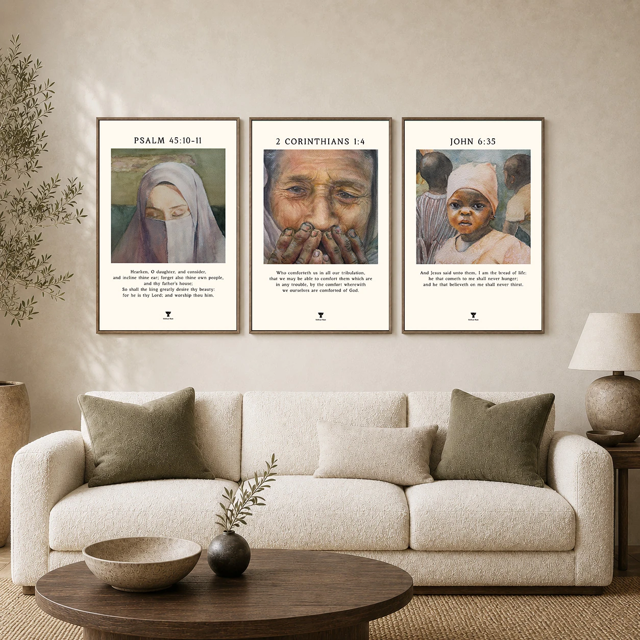 Set of 3-Lydia-Portrait Collection No.1