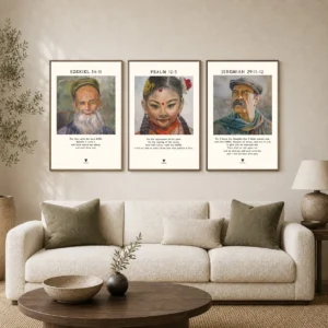 Set of 3-Lydia-Portrait Collection No.4