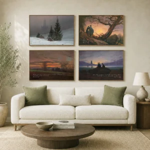 Set of 4 ?? Friedrich ?? Light After Darkness