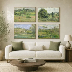 Set of 4 ?? Pissarro ?? Views from the Window