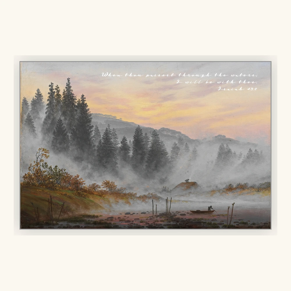 Morning Mist Over the Valley Framed Preview