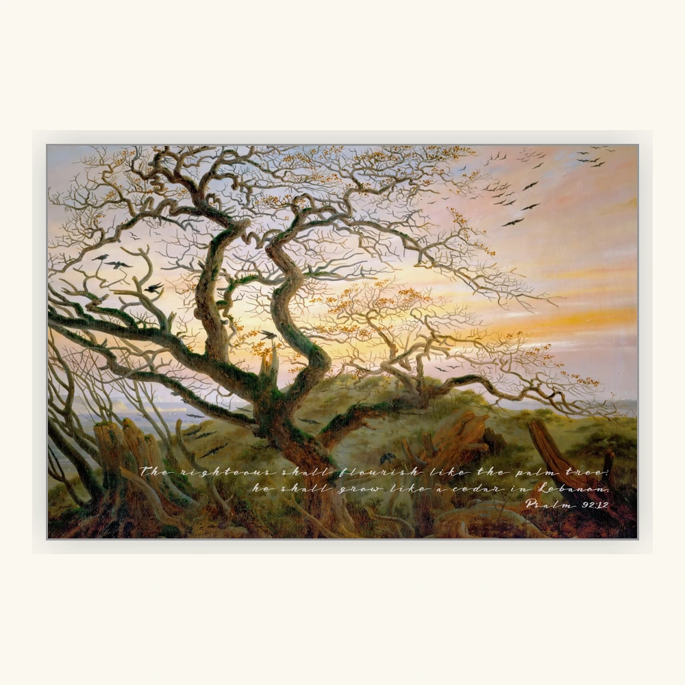 The Ancient Tree in Golden Light Framed Preview