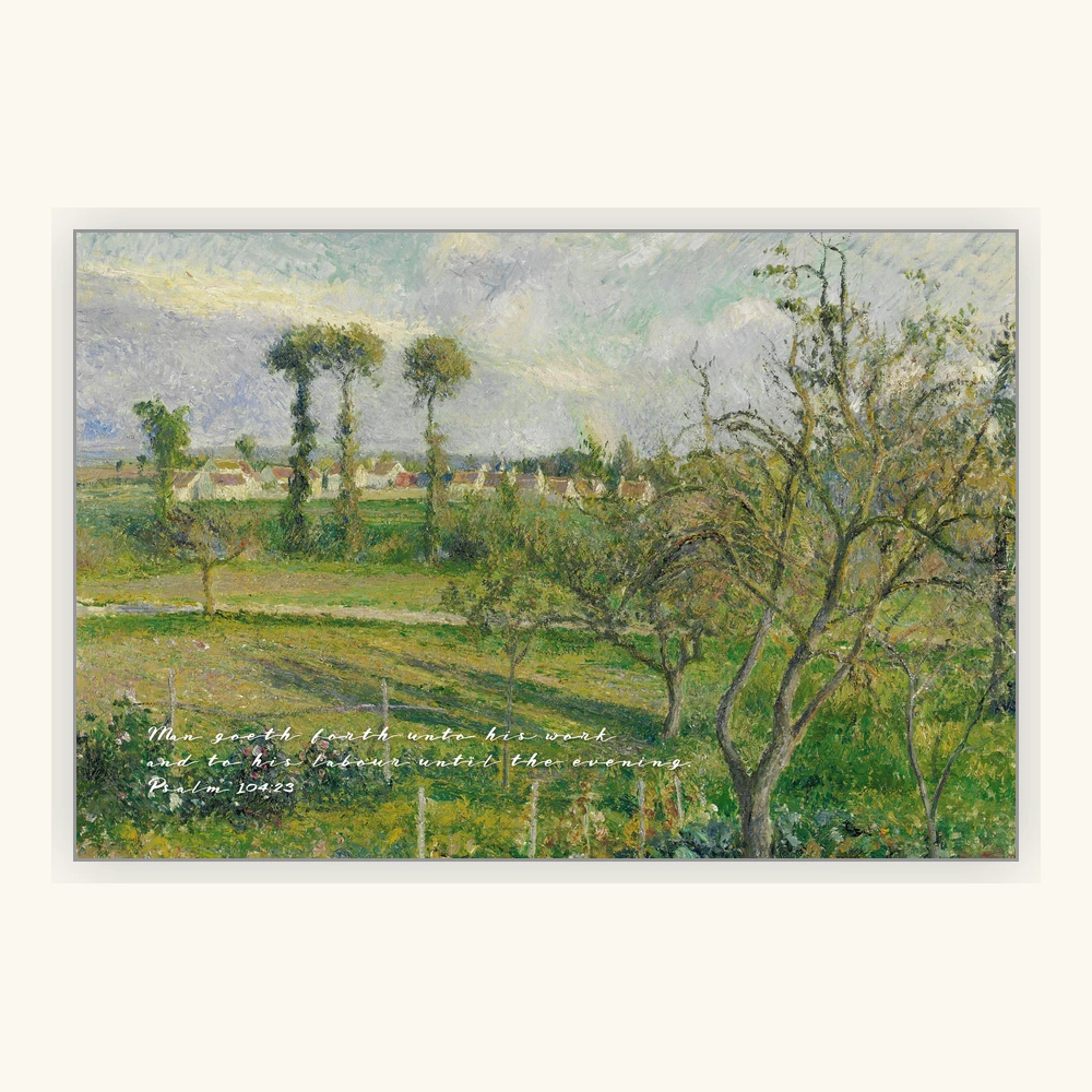 Evening Light Over the Fields Framed Preview