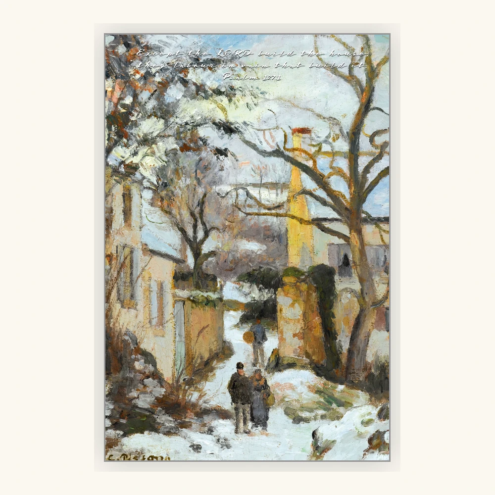 A Home Beneath the Winter Trees Framed Preview