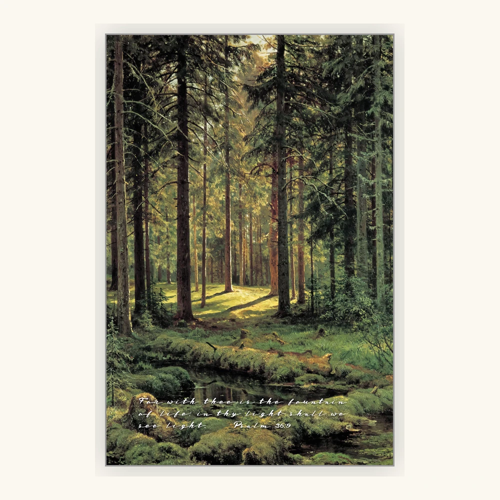The Hidden Stream in the Forest Framed Preview