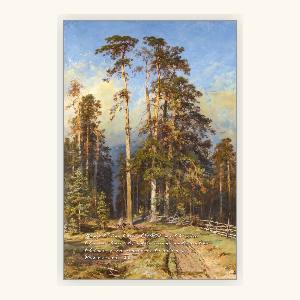 The Road Through the Tall Pines Framed Preview