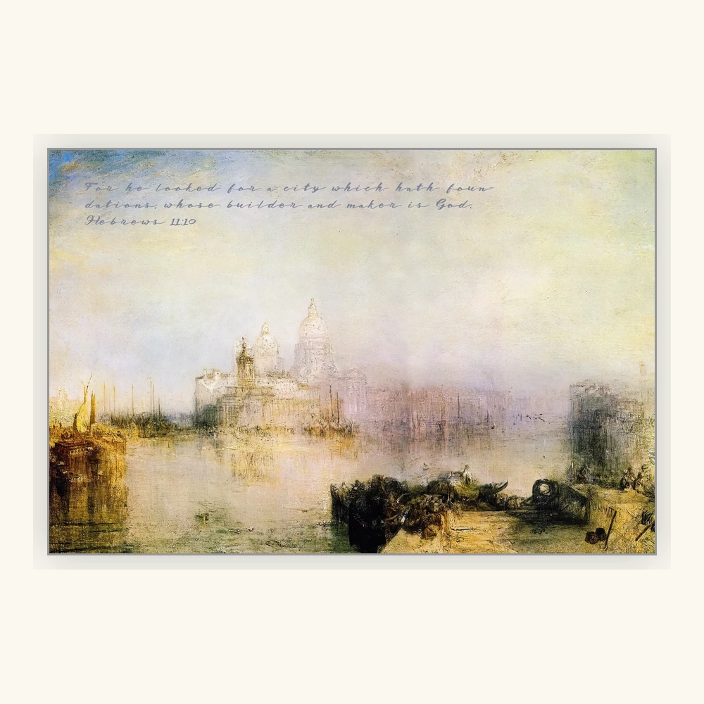 A City Beyond the Golden Haze Framed Preview